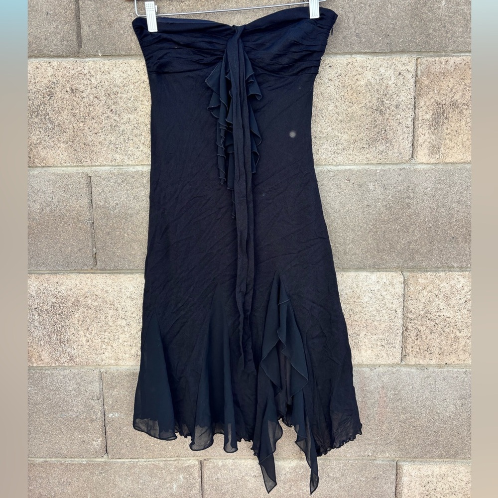 Vintage Black Strapless Dress